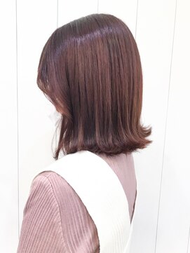 アイティーバイアルバム 八王子店(IT by ALBUM) ピンクブラウンボブ_カーキグレージュマッシュショート_ba322802