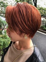 [ kisai ＊ 西川史浩 ]オレンジカラー×ミニショート