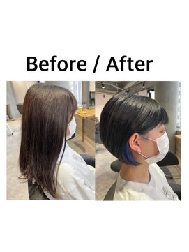 リーオオサカ(Lee Osaka) 【Lee大阪店】耳かけ♪コンパクトボブ インナー/新出奈津樹