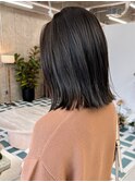 ハイライトグレー×ボブ