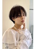 チークバング 耳かけのみ ハンサムショート おしゃれ