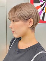 マックス フォー ヘアー(MAX FOR HAIR) 【デザインカラー】マッシュショート×ミルクティーベージュ◎