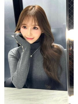 シールエクステ 顔まわりレイヤーカット 【韓国ヘア 大阪 梅田】