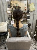 【Bormee】結婚式お呼ばれ/ウエディングヘア/玉ねぎヘア/金箔