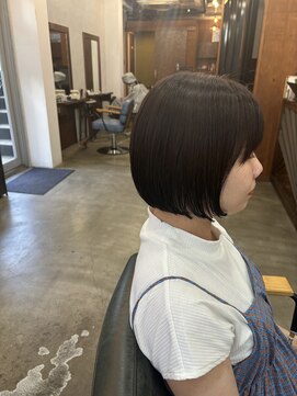 ヘアメイク デザート(HAIR MAKE DESART) 木村法子【フラットボブ×ミルクココアカラー】