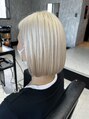 タイドヘアー 高槻2号店(TIDE HAIR)&nbsp;ハイブリーチしてホワイトへ！ケア方法しっかり教えます。