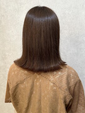 ウィスプ 赤羽店(wisp) 艶髪ストレート 外ハネくびれヘア 髪質改善Tr秋カラー#3