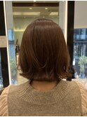 ボブパーマ外はねパーマボブ垢抜けヘア