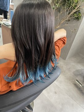 ジエクト カナウ(The Ect canow) エンドカラー/裾カラー/ブルーカラー/韓国風巻き/グラデ