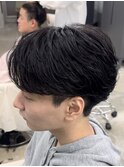 熊本 フェザーパーマ ニュアンス 毛流れ MEN'S HAIR