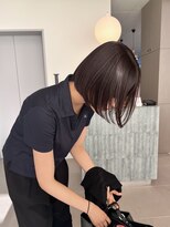 ローレンアオ(LOREN AO)&nbsp;ホワイトグレージュ/デジタルパーマ/チェリーブラウン/矢場町