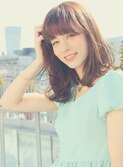 大人ガーリー/チョコレート/プリカール/小顔カット/外ハネボブ