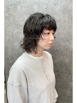 ブリック(brique) セミウルフ×パーマ