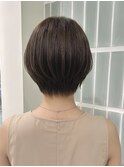 髪質改善縮毛矯正ダブルカラーハイライトショートカット30代40代