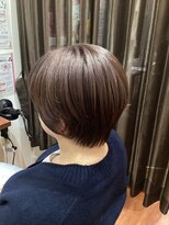美容室ヒラトヤ 都南店&nbsp;白髪染めグレイカラー大人ボブ似合わせカットミセスヘア