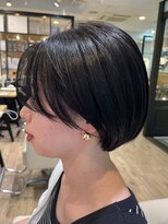 ジュイール(jouir)&nbsp;三鷹白髪ぼかしハイライトショートボブウルフショートカット韓国