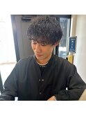 波巻きパーマ