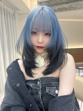 ロンド ジュルード 名古屋(Lond jeloud) 学割U24 韓国風 ウルフ フェイスレイヤー 顔周り 前髪