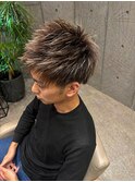 【銀座メンズ】ベリーショートのホワイトハイライト