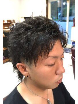 美容室 ティアナ ココ(TIEANA.COCO) 【メンズ】センターパートショートウルフ