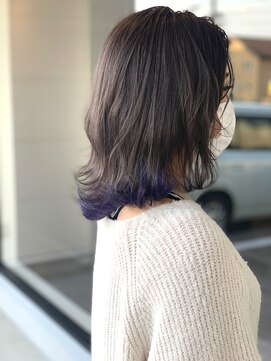 フェーディン(fa/din) グレージュインナーバイオレット