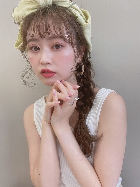 Emma  ecole おくれ毛可愛い♪三つ編みヘアアレンジ by.高橋