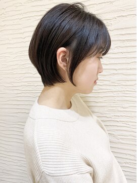 モリオ フロム ロンドン サッポロファクトリー店(morio FROM LONDON) 【morio札幌】札幌ショート大人かわいい黒髪ショートボブ