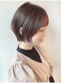 耳かけマッシュショート　ショートボブ20代30代髪型