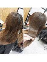 ヘアテリア リュウ 大塚(hair teria ryu) 面を整えてツヤ髪・表面髪質改善ストレート/グレイカラー