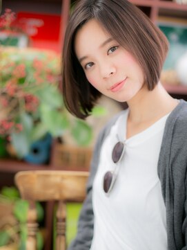 カバーヘア イヴ 戸頭店(COVER HAIR EVE) クールスマートオリーブアッシュ前下がりボブc5戸頭20代30代40代