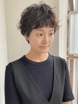 カサネ(casane)&nbsp;マッシュショートパーマ／前髪パーマ