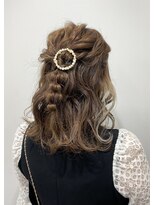 アンリ(Anli)&nbsp;【tomomi*ヘアアレンジ*ハーフアップ*結婚式ヘア】