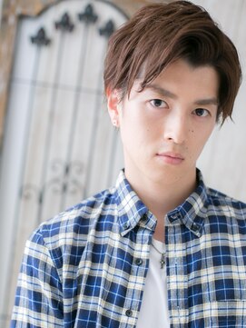 トニーアンドガイメン ホテル京阪仙台店(TONI&GUY MEN) ワイルドかき上げバングでマットブラウンカラーショートg仙台