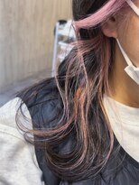 ヘアーエポック(hair epoque) 透け感春夏インナーカラー☆ホワイトピンク