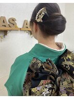 コアフィールドマサコ 小松島店(COIFFURE de MASAKO) シンプルシニヨン