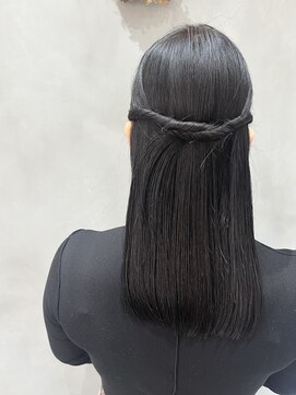 オーリーヘアー(Olliy hair) ハーフアップ ヘアセット/30代40代50代