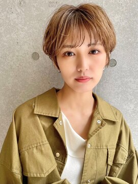 アッシュ 笹塚店(Ash) ミニウルフ/くすみブルー/イヤリングカラー/韓国ヘア[U24/笹塚]