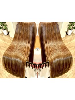 【髪質改善/つるZERO髪質改善カラー/縮毛矯正専門店】髪のダメージを補修し触りたくなるようなうる艶髪へ♪