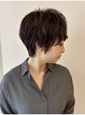 アンニュイパーマ×マッシュショート