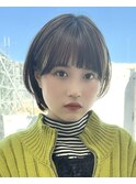 〈岩田莉奈〉地毛風縮毛矯正美髪髪質改善ショートボブ　新宿
