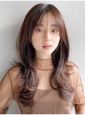 似合わせカットうる艶髪くびれヘア小顔カット艶感斜めバング