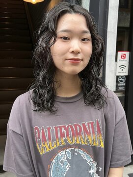 阿部/強めカールでお洒落雰囲気パーマ時短セット吉祥寺