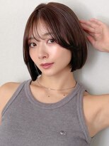 アグノス 青山(Agnos)&nbsp;ナチュラルカール愛され斜めバングイメチェンこなれヘア美髪