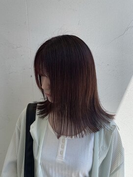 ジュエ ヘアー デザイン(Jue hair design) オレンジブラウン/ブラウン/ミディアム/20代/30代/三河/知立