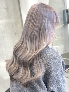 サンクマーケット 渋谷(cinq MARKET) 渋谷ミルクティーベージュハイトーンカラーヘーゼルベージュ30代