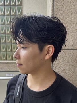 ゴーズゴー 吉祥寺(e)店(go s go) ニュアンスパーマ/メンズカット/センターパート/波巻きパーマ