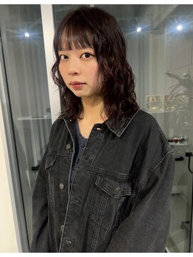 カフ(CAF) CAF松本/絶妙な強さのミディアムレイヤーパーマ