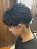 カット＋フェザーパーマ＋スポットパーマ￥15000#大分駅#men's#メンズパーマ