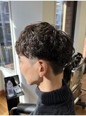 MEN’S/サーフカール/刈り上げセンターパート/表参道駅/青山 
