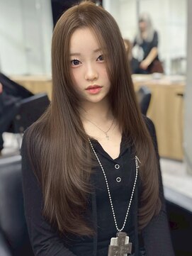 ペレ 原宿(PELE) ダブルカラー/ケアブリーチ/羽エクステ/原宿